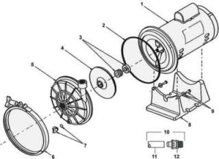 Polaris PB4 60Q HALCYON pump VOLUTE w/ DRAIN PLUG P82  