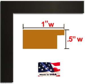 Custom 1 Black Solid Picture Poster frame 22 inch wide  