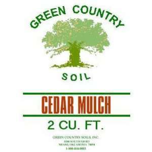  GREEN COUNTRY SOIL INC. 2 CUFT Cedar Mulch UPC
