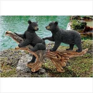   Bear Cubs Statue. Home Yard & Garden Decor Display Products.  