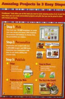 PrintMaster Gold 18 PC DVD desktop publishing graphics project 