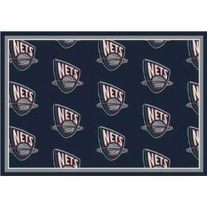  NBA Team Repeat Rug   New Jersey Nets