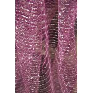  Iridescent Tulle Netting   Fuchsia Silver 