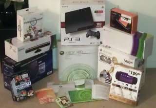 Wholesale lot Video Game System Box Store Display PSP Xbox 360 PS3 Wii 