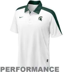 Nike Michigan State Spartans White 2011 Coaches Hot Route Performance 