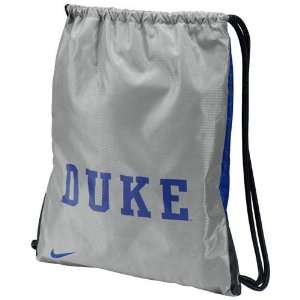  Nike Duke Blue Devils Gray Duke Blue Home & Away Gym Bag 