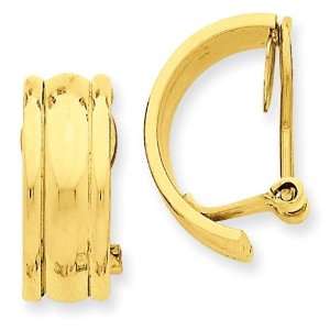  Fancy Non Pierced Earrings in 14k Yellow Gold Jewelry