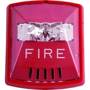  Wheelock Exceder Fire Alerting Strobe Horn RED,2W,Wall 