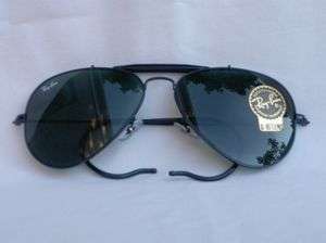 New Ray Ban Sunglasses AVIATOR OUTDOORSMAN Black RB 3030 L9500 G 15 