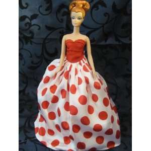   Doll Dress with polka Fits 11.5 Barbie Dolls (No Doll) Toys & Games