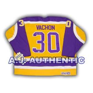   VACHON LA Kings SIGNED Vintage Hockey JERSEY Sports Collectibles