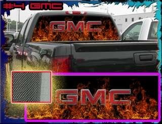 GMC Truck Rear Window Graphic Free Add Text  