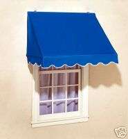 Traditional Retractable Window Awning   Blue Awnings  