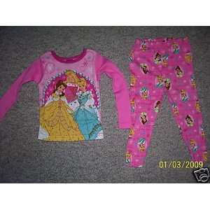  Disney Pajamas Pajamas/Disney Princess 2 Piece Sleepwear 