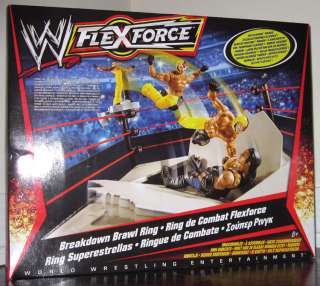 WWE Flexforce BREAKDOWN BRAWL RING Mattel NEW  