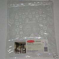 RUBBERMAID SMALL CLEAR SINK MAT GLASS PLATE PROTECTOR  