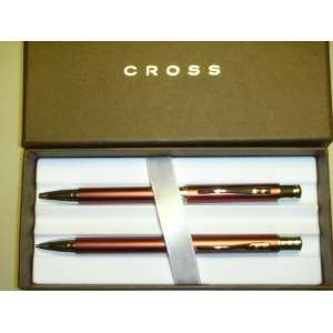   Sable Red with Polished Chrome Pen and Pencil Set 