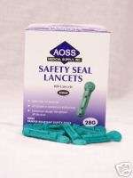 Lancets, Sterile 28ga AOSS Medical Safety Seal #602018  
