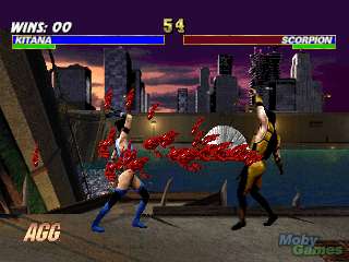 Mortal Kombat Trilogy PlayStation Meanwhile, in another battle, Kitana 