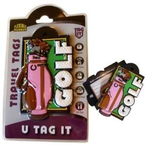 Golf Bag   Luggage Tag   Pink Case Pack 12  Sports 