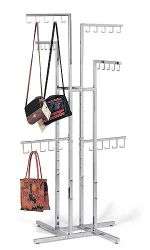   Chrome Handbag Purse Display Rack Adjustable 48 to 72 Height  