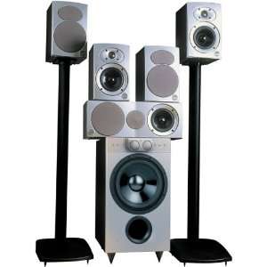 MKII System Home Theater Speaker Package, Silver/Gloss Black Pioneer 