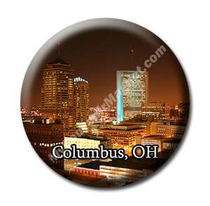 Downtown Columbus   Ohio Souvenir Fridge Magnet #2  