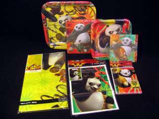 Kung Fu Panda 2 Birthday Party Supplies Plates Napkins Table Cover 