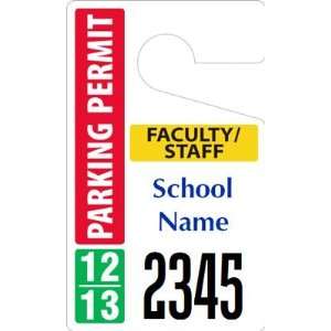  Plastic ToughTags for Faculty Parking Permits ValueTag, 3 