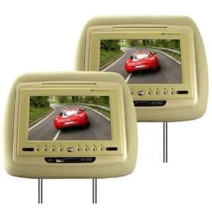  7 Inch LCD In Car Headrest DVD Player + FM Transmitter 