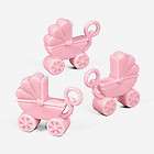 Lot of 24 Pink Mini Baby Girl Carriages Charms Shower Party Favors