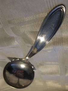 1835 R.WALLACE TRIPLE~GRAVY LADLE~SILVER PLATED  