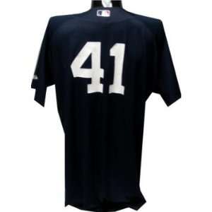   #41 2007 Game Used Road Batting Practice Jersey Sports Collectibles