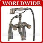 Antique Brass Clawfoot Bathtub Faucet Handheld Shower B