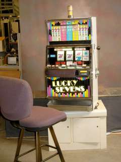 IGT Slot Machine, Lucky Sevens, Quarter Token Slot, Great Sound, 3 