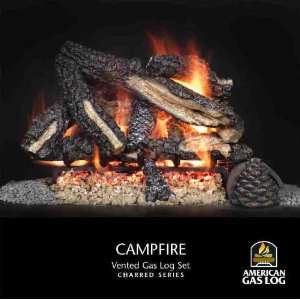  Gas Logs BEST FIRE Campfire Series Vented With Burner 24 Propane 