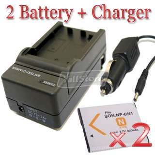 NP BN1 Battery +Charger for Sony DSC WX9 WX5 W510  