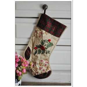   Christmas Quilted/Patched Stocking CHRISTMAS TREE