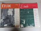 LOT OF 2 ETUDE Music MAGAZINES 1953 & 1954, Piano, Orga