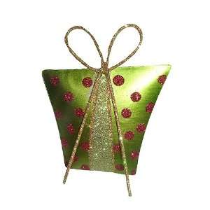   and Green Glitter Gift Box Christmas Ornament #2438010