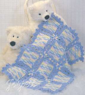 Linen Squares Doily & Baby Blanket crochet patterns  