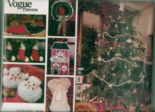   Christmas Holiday Sewing Pattern XMAS Decoration Your Choice  