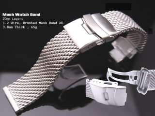 Interlocking Stainless Steel Mesh Watch Band Bracelet  