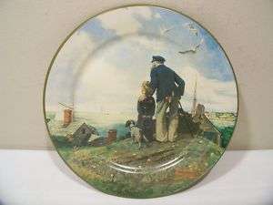 Norman Rockwell Looking out to Sea Metal Plate  