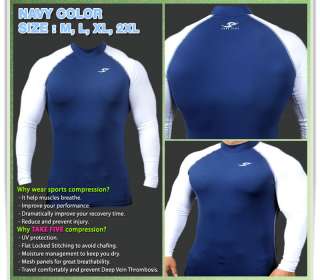 Men COMPRESSION shirts functional base under layer skin  