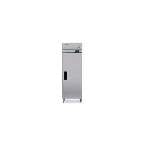   Pass Thru 1 Section Refrigerator w/ Solid Full Doors, All Stainless