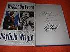   Autogra​phed Signed~Wright Up Front~HOF~Dall​as Cowboys~HB/DJ Book