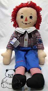 Raggedy Andy Doll Russ Boy Floppy Ragdoll Classic Stuffed Toy Ann 