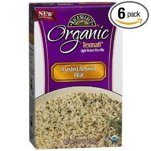   Brown Rice Mix, Toasted Almond Pilaf, 5.6 Ounce Boxes (Pack of 6