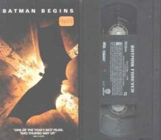 Batman Robin Begins Forever VHS Michael Caine 085391510024  